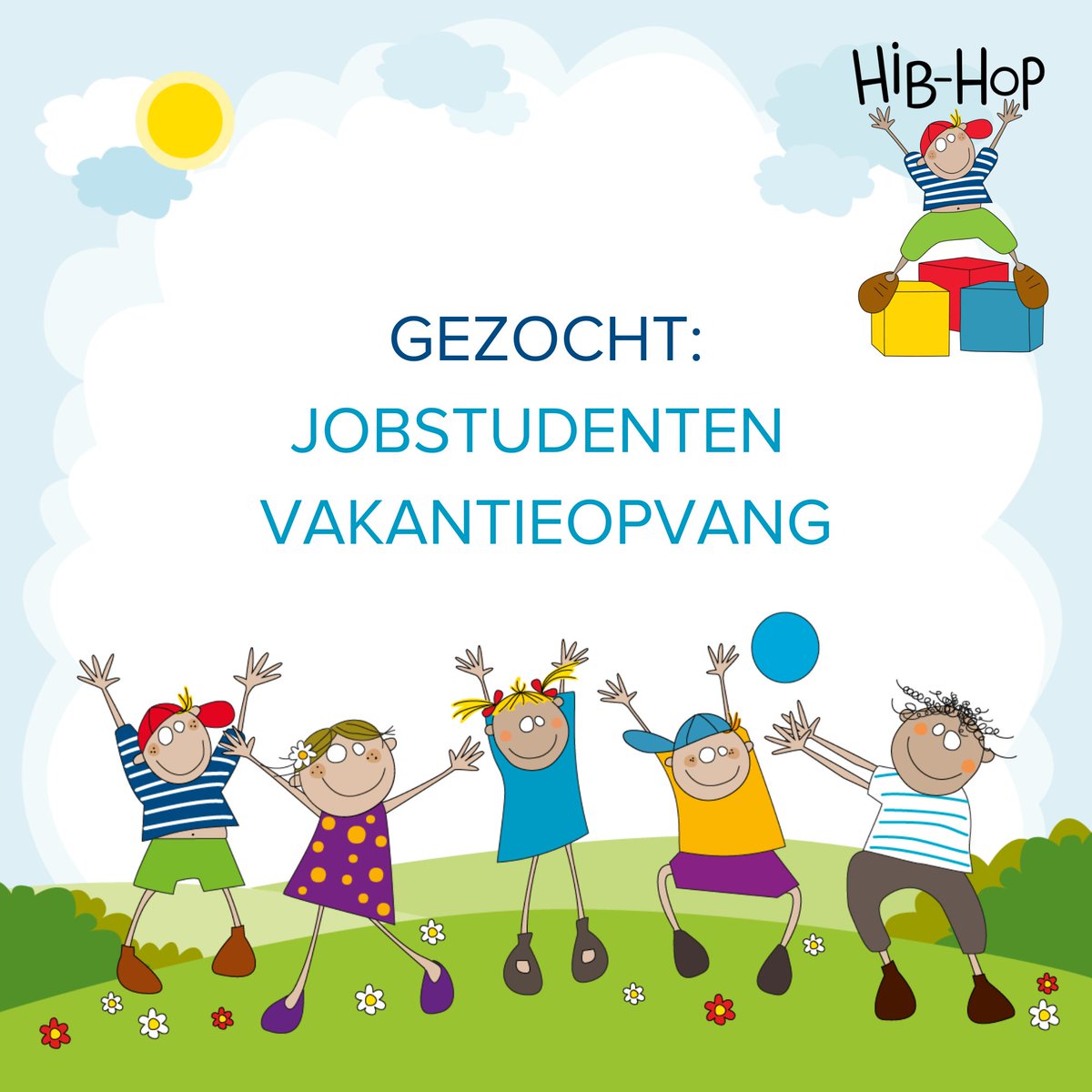 IGO_div's tweet photo. 📣 Nog op zoek naar een toffe #vakantiejob voor de zomer? Bij Hib-Hop in #Herent zoeken we nog jobstudenten voor de vakantieopvang. Bekijk de #vacature op https://t.co/MjyaZI5v7X en solliciteer! 
#IGOdiv #LokaalSociaalVitaal #studentenjob https://t.co/cK5z0zgLox