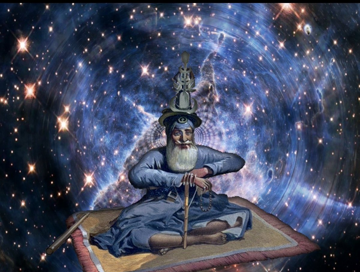senghhhhhhhh's tweet photo. In the Sunn mandal, the celestial sphere of the deepest samadhi sits a yogi, the primal lord https://t.co/fSOQbRTFoc