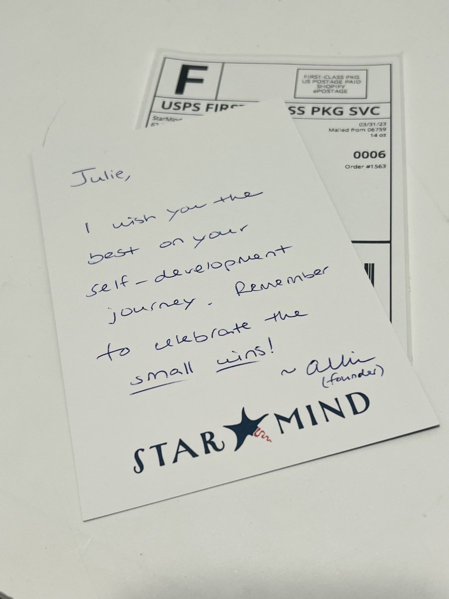 alliedvpt's tweet image. a lot has changed since I began building Starmind, but these remain constant:

🏆 celebrating the small wins
📝 personal handwritten thank you notes

#dothingsthatdontscale