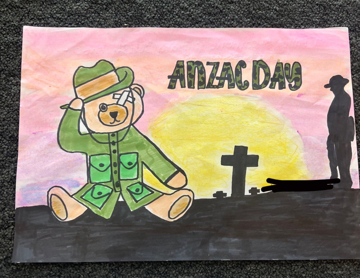 CarlaKazzi's tweet photo. This week my students engaged in an Anzac Day drawing competition within the school in preparation for Anzac Day celebrations on the 25th April. How amazing are these artworks? 🤩 #acuedu_p https://t.co/dmW7j4g2ch
