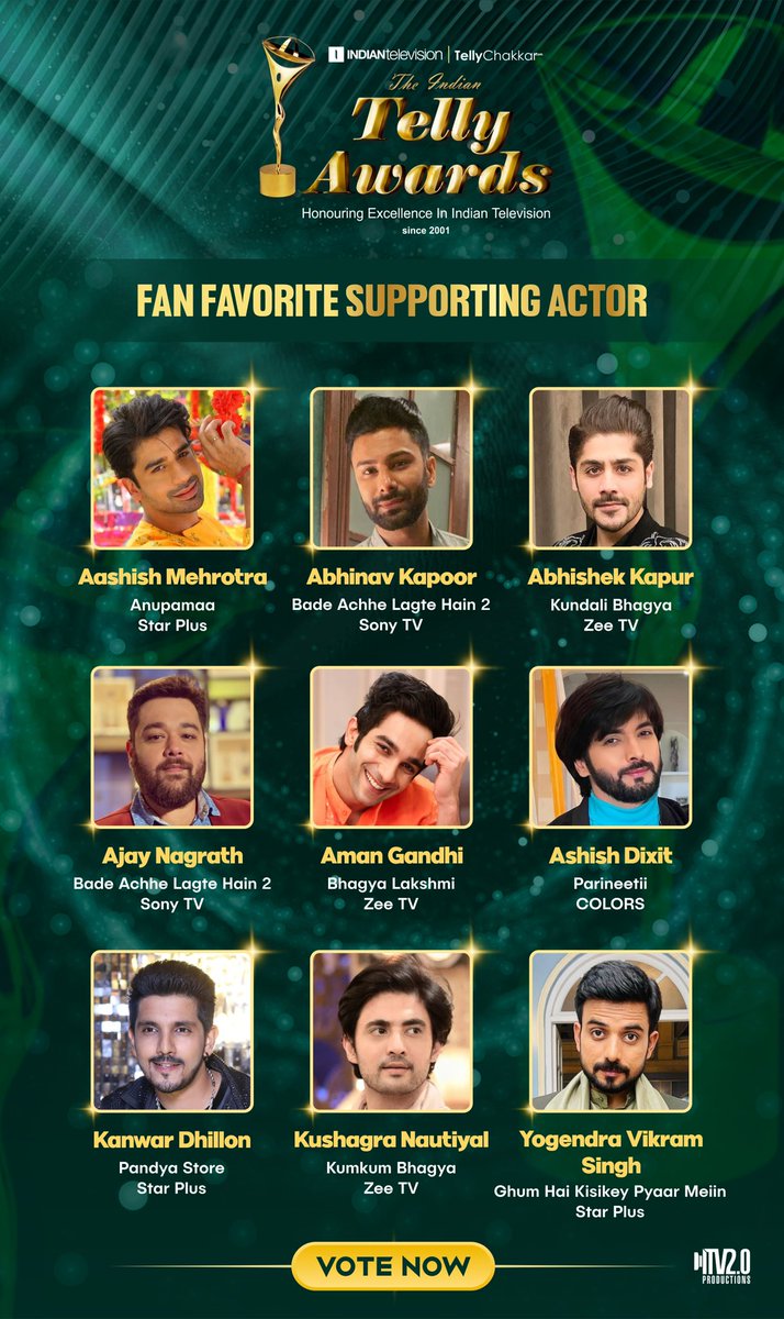 IndTellyAwards's tweet photo. Pick your Favorite Supporting Actor for The Indian Telly Awards 2023!! @ITVNewz @tellychakkar
Vote Now: https://t.co/ahVVZ7RaYJ
For More Info: https://t.co/Tz2yUyw6tK
#ITA2023 #IndianTellyAwards2023 #awards #TV #fanfavorite #supportingactors #votenow #tellychakkar #ITV https://t.co/WcMRX2K7D7