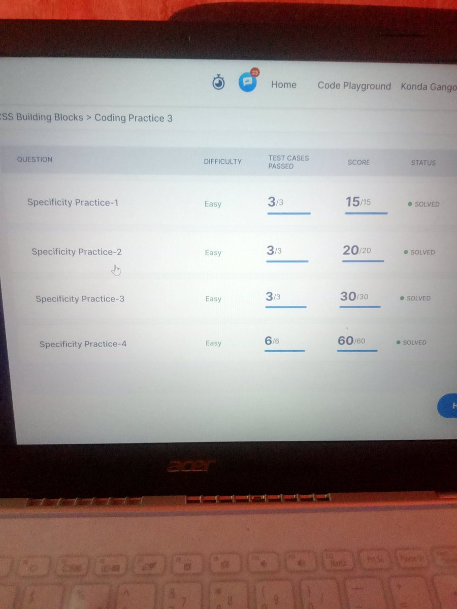 GangothriKonda's tweet photo. Hello frds,
I have completed my Coding practice-3
#Rahulattuluri sir
#Nxtwave
#April_code_challenge
#Coding_practices https://t.co/nr5V6fS0DX