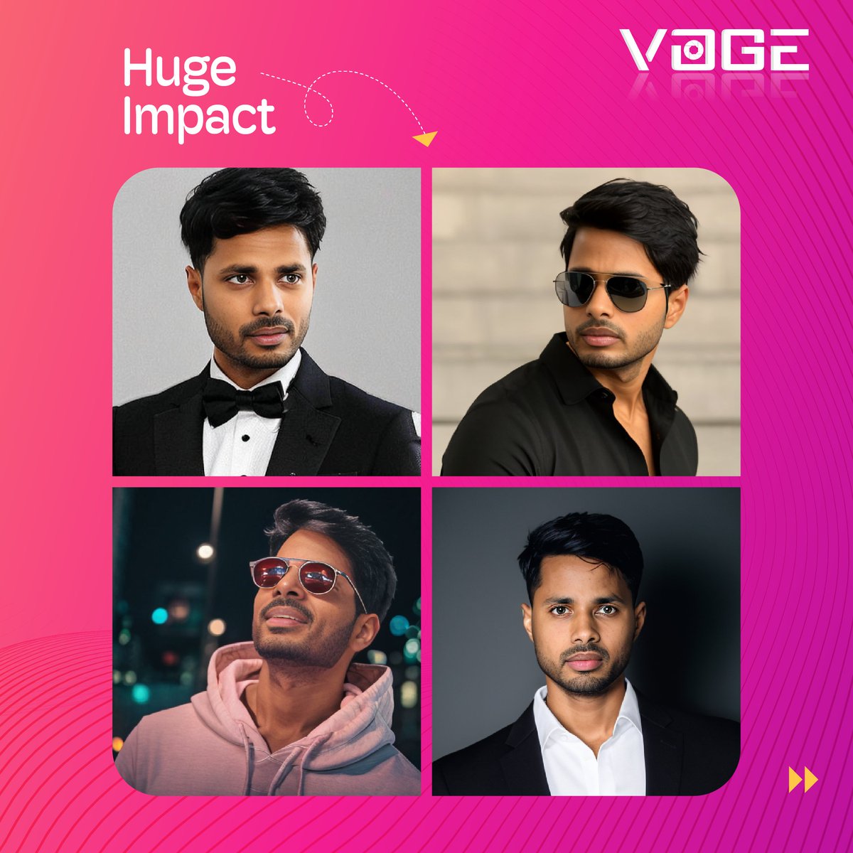 voge_ai's tweet photo. Select 5- 10 simple selfies, and in just one click, get amazing ai generated realistic images effortlessly.

Use them anywhere you want.

Huge impact in just 1 click only with Voge.

#aiart #ai #digitalart #voge #artificialintelligence #smallrolehugeimpact #smallrolebigimpact https://t.co/eWZiNH8Nuq