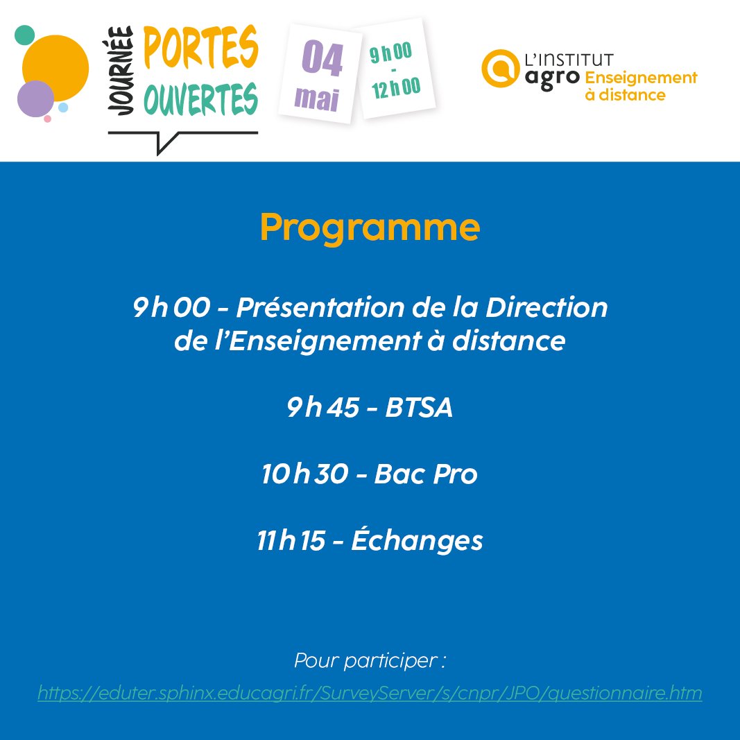 L'Institut Agro Enseignement à Distance (@institutagroead) on Twitter photo 