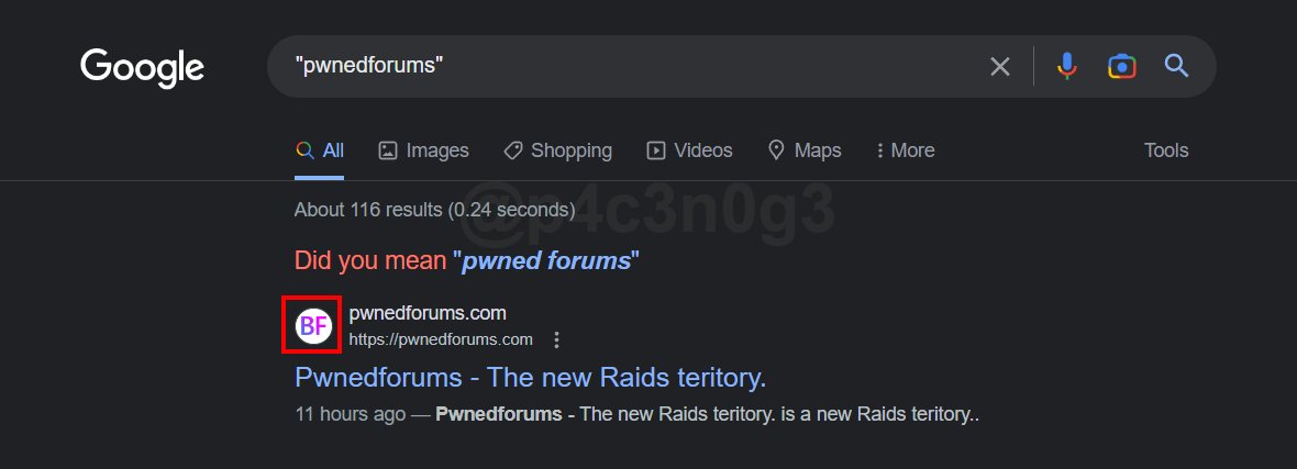 c4pt1kus's tweet photo. So a new forum called #Pwnedforums has been surface online. On their telegram channel, #Baphomet said this forums has nothing to do with him & other #BreachForums admins.

This #Pwnedforums  just registered on 03/24/2023. If you google "pwnedforums", the icon/logo are same with the one that used by #BreachForums before.

Honeypot? 🤔