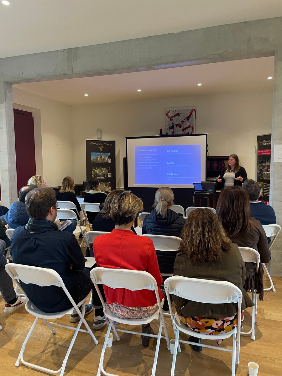 Quelles stratégies adopter sur #instagram et #linkedin pour accroître et fidéliser sa communauté ❔

Hier, Cécile Valero et <a href="/lpg/">LP Gilliard</a> ont pu donner des conseils pratiques aux #startup accompagnées par notre technopole à l'incubateur <a href="/BMstartupwin/">Bernard Magrez Start-Up Win</a> 🍷

#reseauxsociaux #atelier