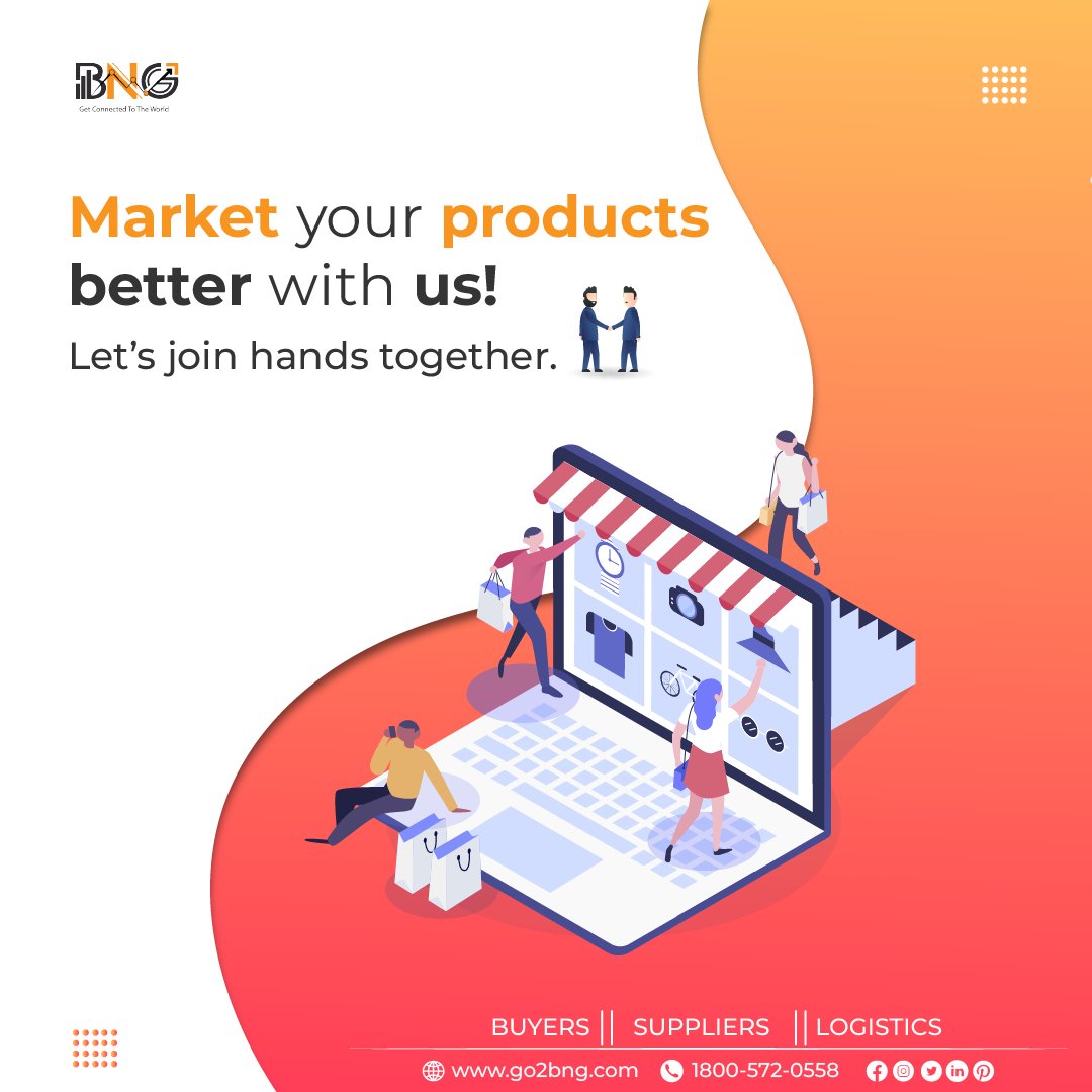 go2bng's tweet photo. Connect with Indian Manufacturers Suppliers Exporters.
We connect 𝟏,𝟎𝟎,𝟎𝟎𝟎+ Global Verified 𝐁𝐮𝐲𝐞𝐫𝐬 and 𝐒𝐮𝐩𝐩𝐥𝐢𝐞𝐫𝐬. Trade with 𝟐𝟎𝟎+ 𝐜𝐨𝐮𝐧𝐭𝐫𝐢𝐞𝐬.

𝑹𝒆𝒈𝒊𝒔𝒕𝒆𝒓 𝒘𝒊𝒕𝒉 𝒖𝒔:
📩info@go2bng.com
📲1800 57205 58
🌐https://t.co/V8Kg6oQlpG https://t.co/mxwPdhBLJs