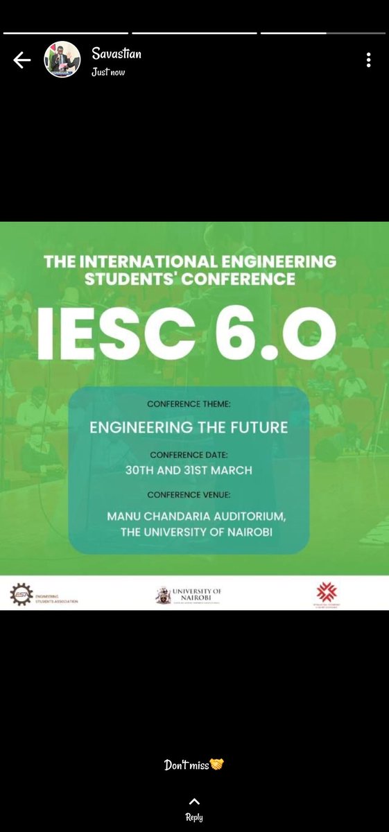 Mb__Joseph's tweet photo. 71% of engineers don’t trust the first answer the calculator gives them.
#ESAUON
#IESC_6.0 day 2
#engineeringthefuture
@esa_uonbi https://t.co/35n94yp1jx