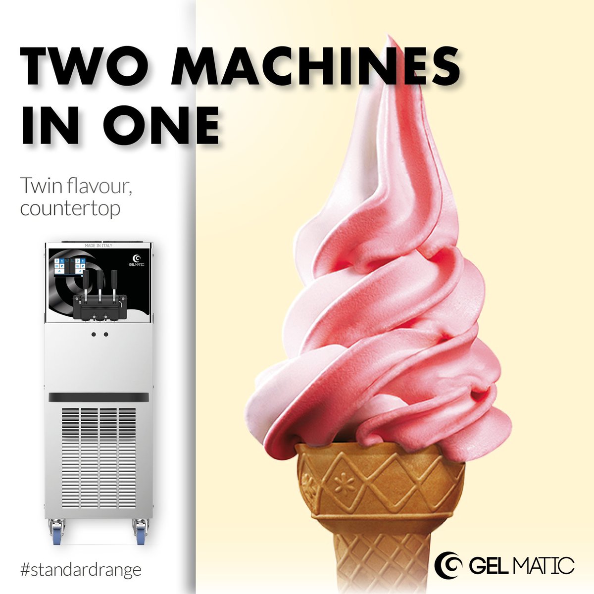 GelMaticItalia's tweet photo. Two machines in one

#gelmatic #gelmaticworld #standardrange #gelmaticmachines #gelatosoft #softicecream #softicecreammachines #macchinegelatosoft #macchinegelato #gelmatictechnology #improveyourbusiness #businessideas #discovermore

https://t.co/oNCQovRbB7 https://t.co/q1lPsG3oQk