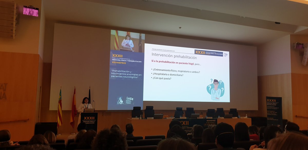 Comenzamos con una mesa de #Prehabiitación #svmefr23