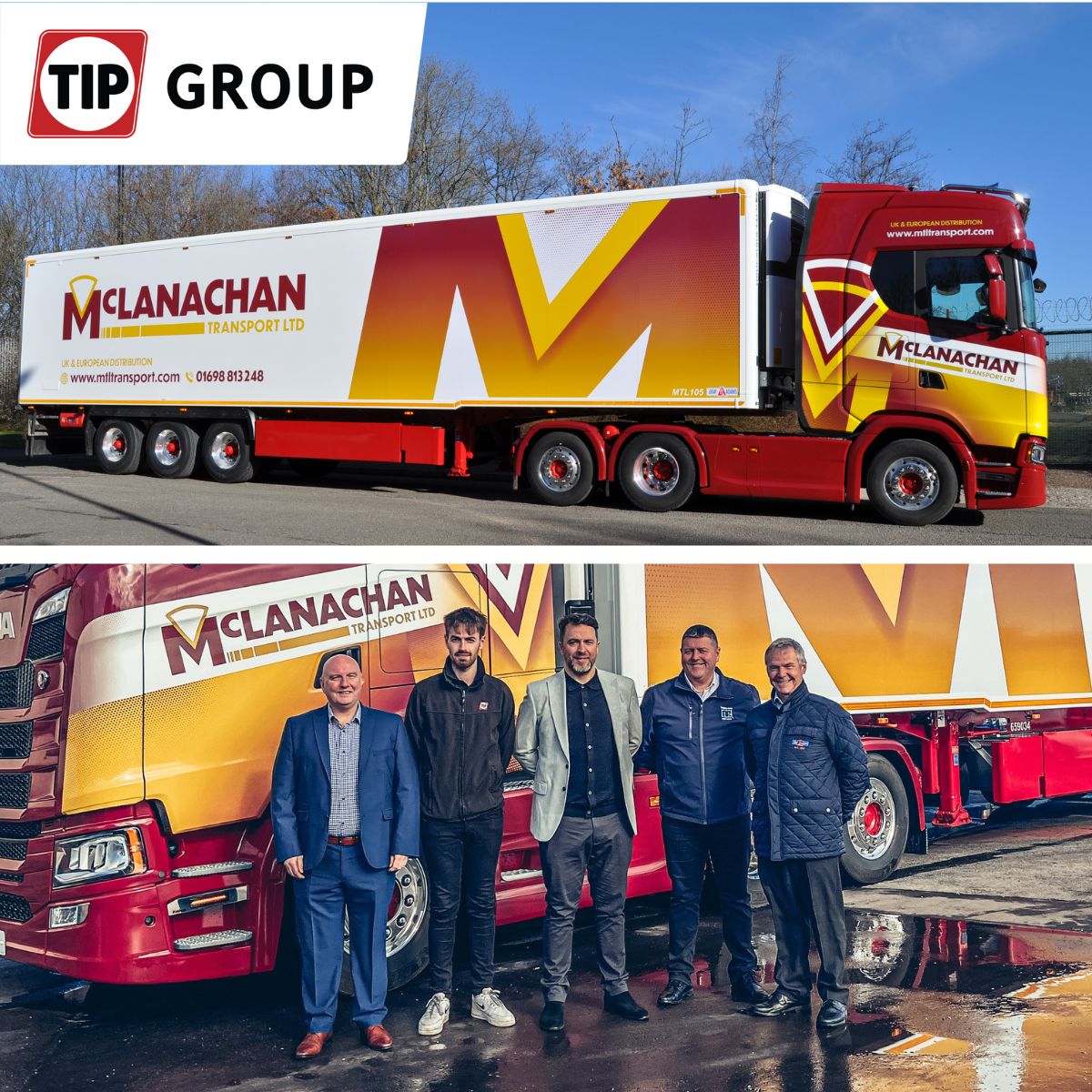 TIP Group UK&I (@tipgroupuk) on Twitter photo Working in partnership with Gray & Adams and <a href="/ThermoKingEur/">Thermo King Europe</a>, TIP is delighted to have supplied the 1st of a batch of latest technology reefers to <a href="/MclTransport/">Mclanachan Transport</a> on a long-term hire arrangement.
TIP Glasgow will provide local support for the customer.
Read: tip-group.com/en-gb/news/fir… Working in partnership with Gray & Adams and <a href="/ThermoKingEur/">Thermo King Europe</a>, TIP is delighted to have supplied the 1st of a batch of latest technology reefers to <a href="/MclTransport/">Mclanachan Transport</a> on a long-term hire arrangement.
TIP Glasgow will provide local support for the customer.
Read: tip-group.com/en-gb/news/fir…