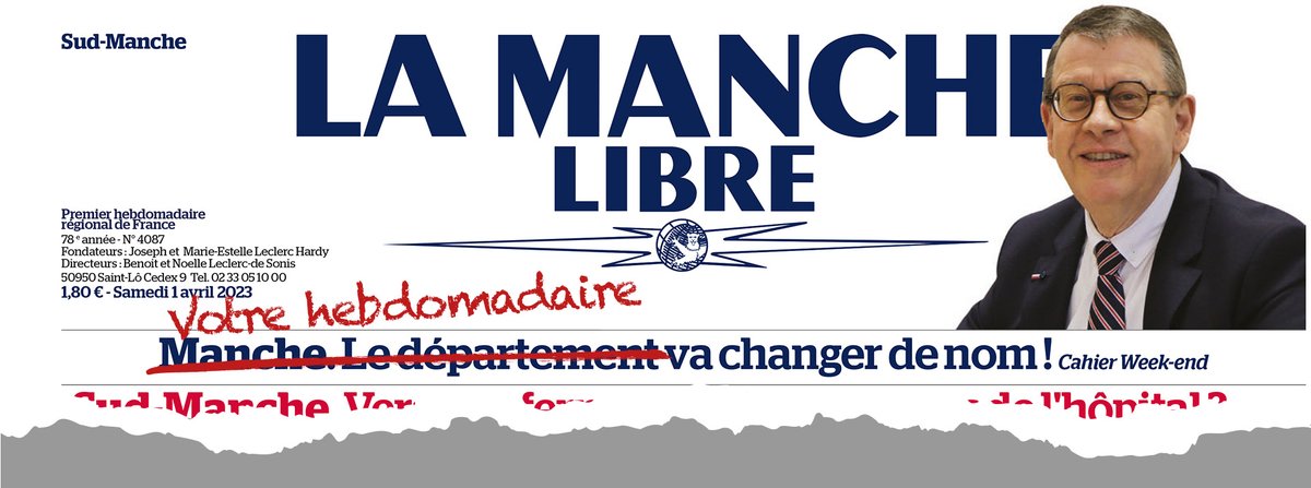 JeanMorin_CD50's tweet photo. "Le département va changer de nom" ? Ah oui ?🐠
Au siège de @lamanchelibre que j'ai eu le plaisir de visiter, les murs ont aussi des oreilles et il paraitrait que votre hebdomadaire va aussi changer de nom ! D'ailleurs les Manchois sont amenés à se prononcer, vous votez ?😉
(1/2) https://t.co/v0OBzU9I4C