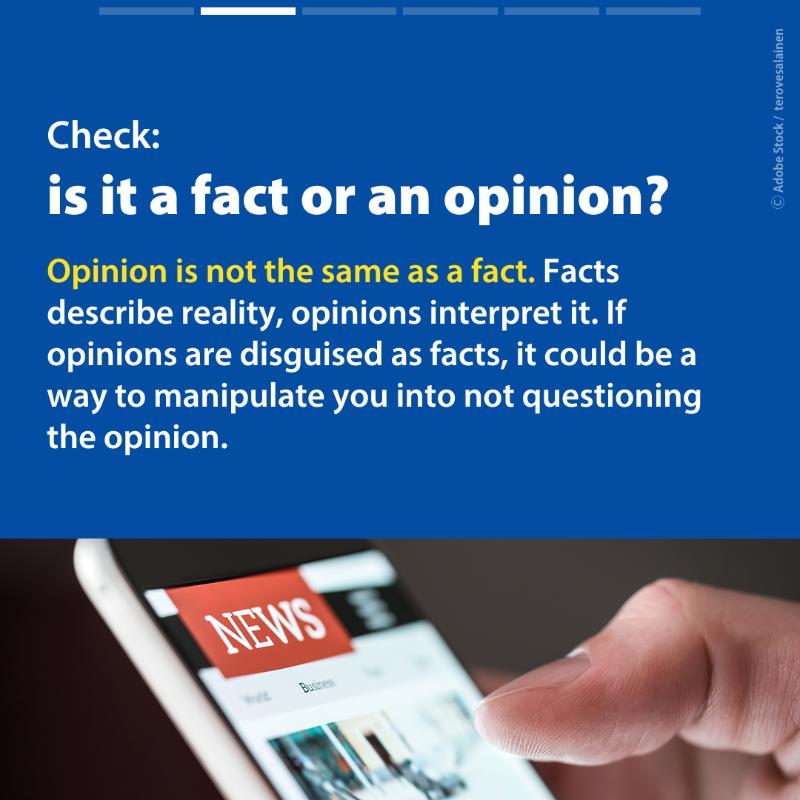 Europarl_EN's tweet photo. False or misleading content only works if nobody checks it. 

Today is World Fact-Checking Day. Spread the facts, not fiction.