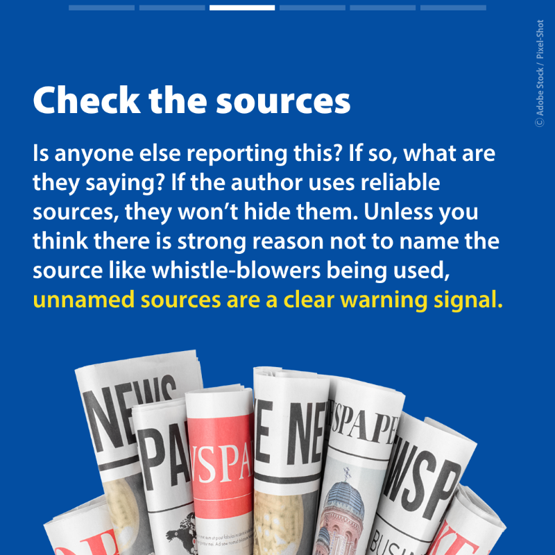 Europarl_EN's tweet photo. False or misleading content only works if nobody checks it. 

Today is World Fact-Checking Day. Spread the facts, not fiction.