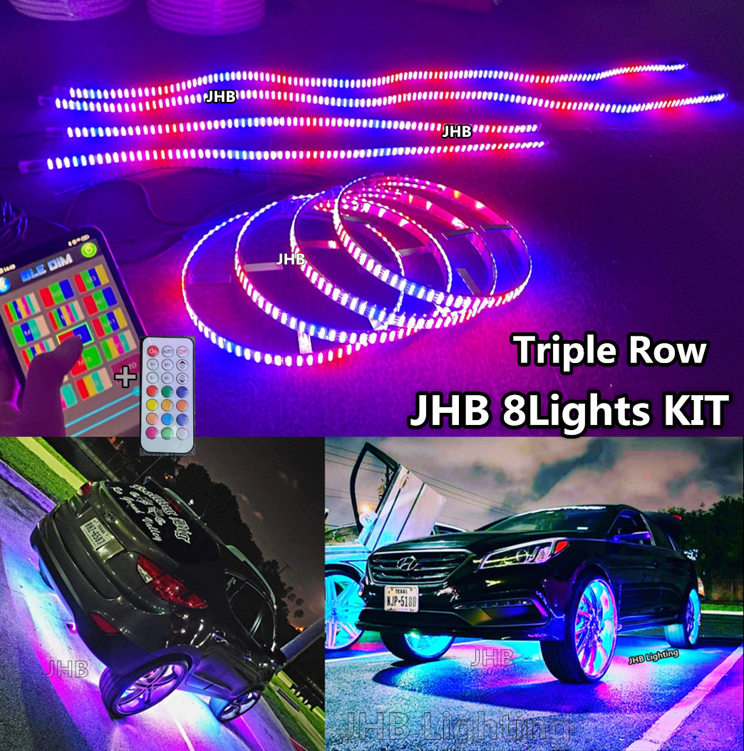fiacarlighting's tweet photo. JHB【Updating】TRIPLE ROW Chasing Flow Wheel Lights+2PCS 4FT+2PCS 6.5FT Underglow Strips KIT with Brake/Reverse/Turn signal functions
* Updating 15.5"Wheel Lights + Underglow Kit : https://t.co/l2IE5MkUDq
* Updating 17.5"Wheel Lights + Underglow Kit : https://t.co/vs82z48kDP https://t.co/hw0AgIONQN