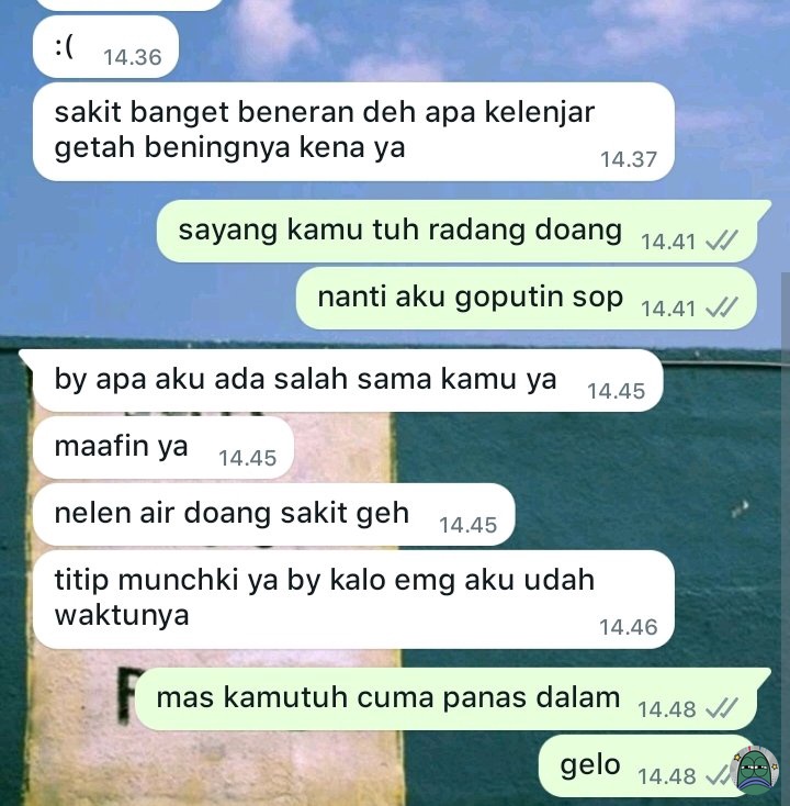 tanyarlfes's tweet photo. cowo tuh kenapa sih kalo sakit lebay banget?? panas dalam doang segala wasiat nitipin sugar glider ☺ tanyarl https://t.co/dtCvpsT8VS