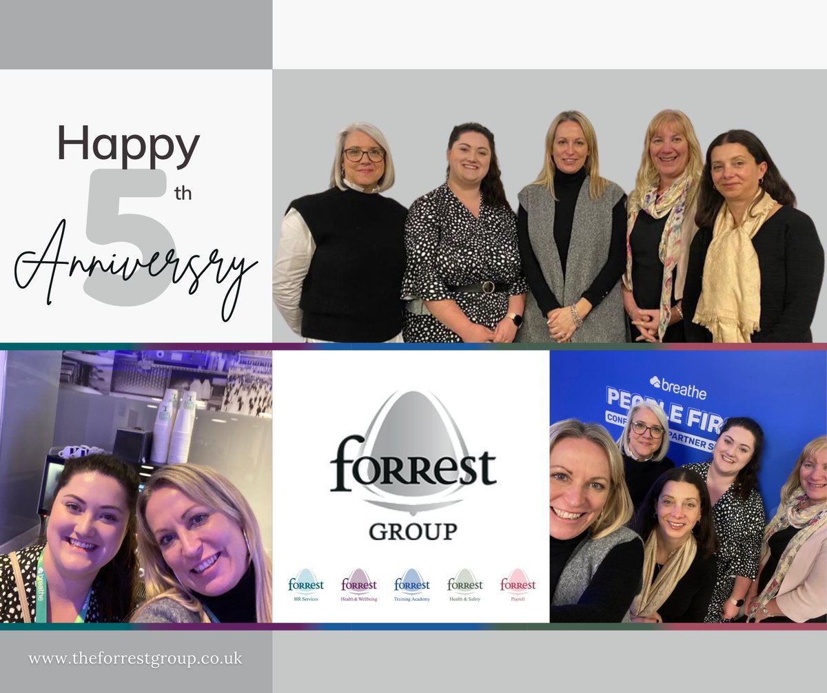 Happy 5th Anniversary to Forrest Group! 🎉🎉🎉 
It's been an incredible journey so far, and we're grateful to all of our clients, partners, and employees who have supported us along the way. 

Here's to many more years of success and growth! 🥂 

#TheForrestGroup