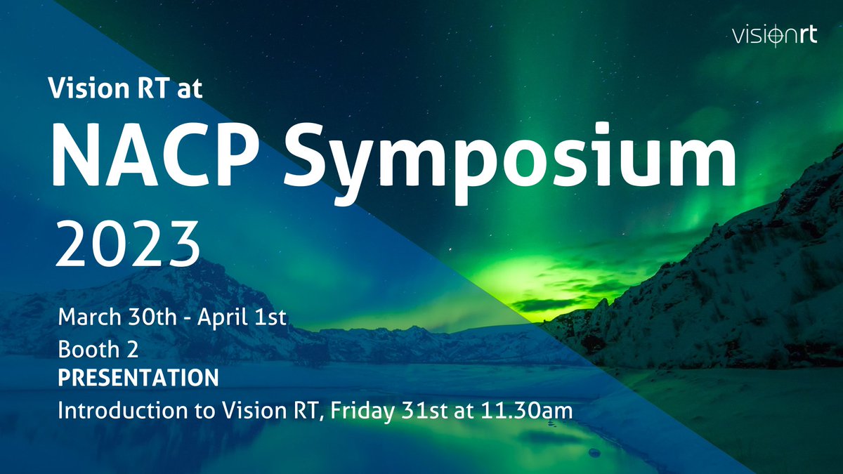 If you're at #NACP2023 today, be sure to join our presentation at 11:30 – 11:45 on:

'Introduction to Vision RT'

And visit us at booth #2 to speak with our team about how you can improve efficiency and accuracy in your clinic using our SGRT technology.
