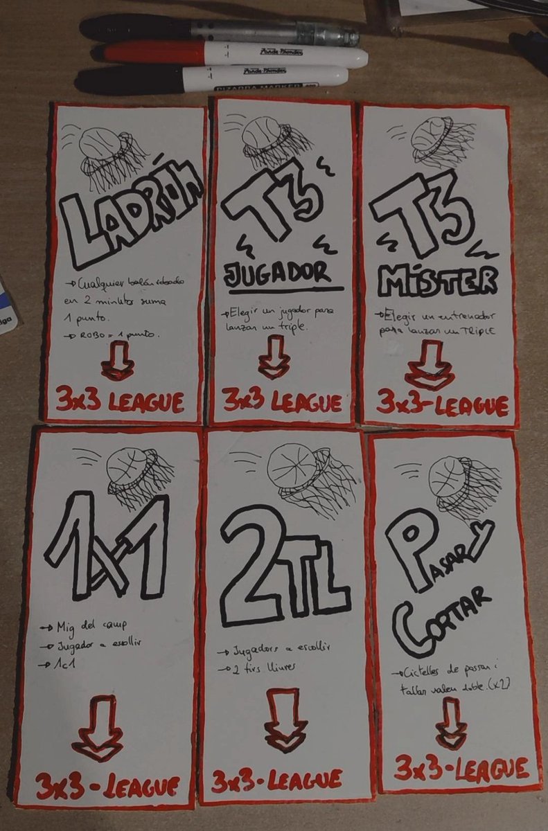 EloyRodellar7's tweet photo. 👑 Aprovechando la repercusión de la @KingsLeague y que muchos niños, hoy en día, prefieren quedarse en casa con Twitch, que salir al parque, decidimos -¿por qué no?- mezclarlo todo un poco: Torneo 3x3 de baloncesto, edición Kings League. Cartas aleatorias y un resultado de 10 🏀 https://t.co/JO3BlSigN3