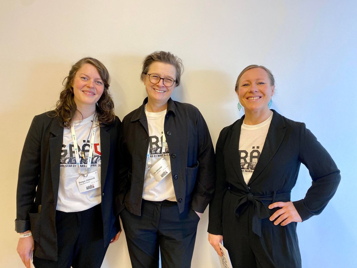 Grävseminariet 2023 är igång! Invigningstalarna Sonya Oldenvik,  <a href="/ullasatereie/">Ulla Sätereie</a> och Frida Granström är peppad och redo. #gräv23karlstad