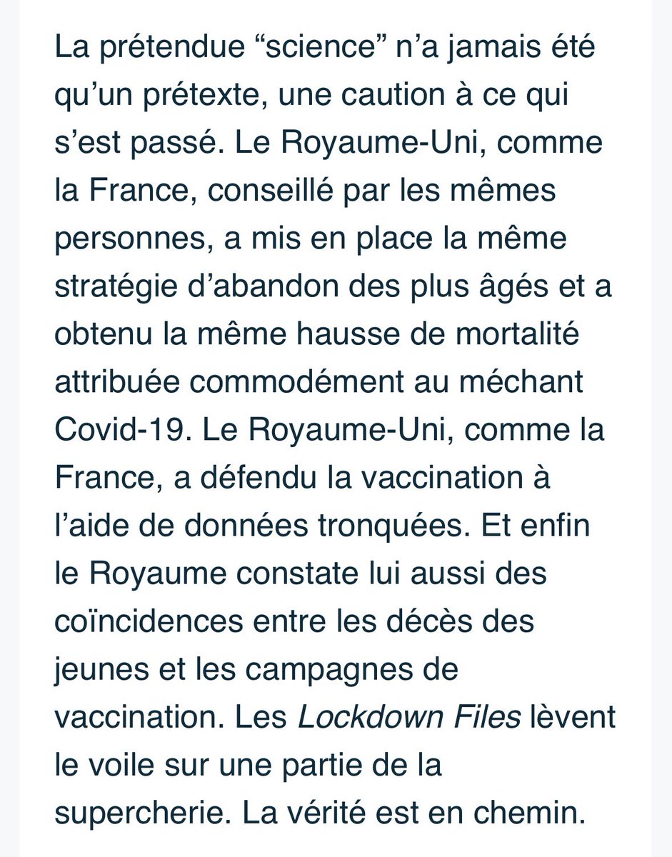 philippeherlin's tweet image. Au Royaume-Uni les #LockdownFiles défraient la chronique : les  gestionnaires de la “crise sanitaire” savent pertinemment que les mesures qu’ils ont prises n’ont absolument servi à rien. Comme en France.
Excellente analyse de Pierre Chaillot
✅francesoir.fr/opinions-tribu…