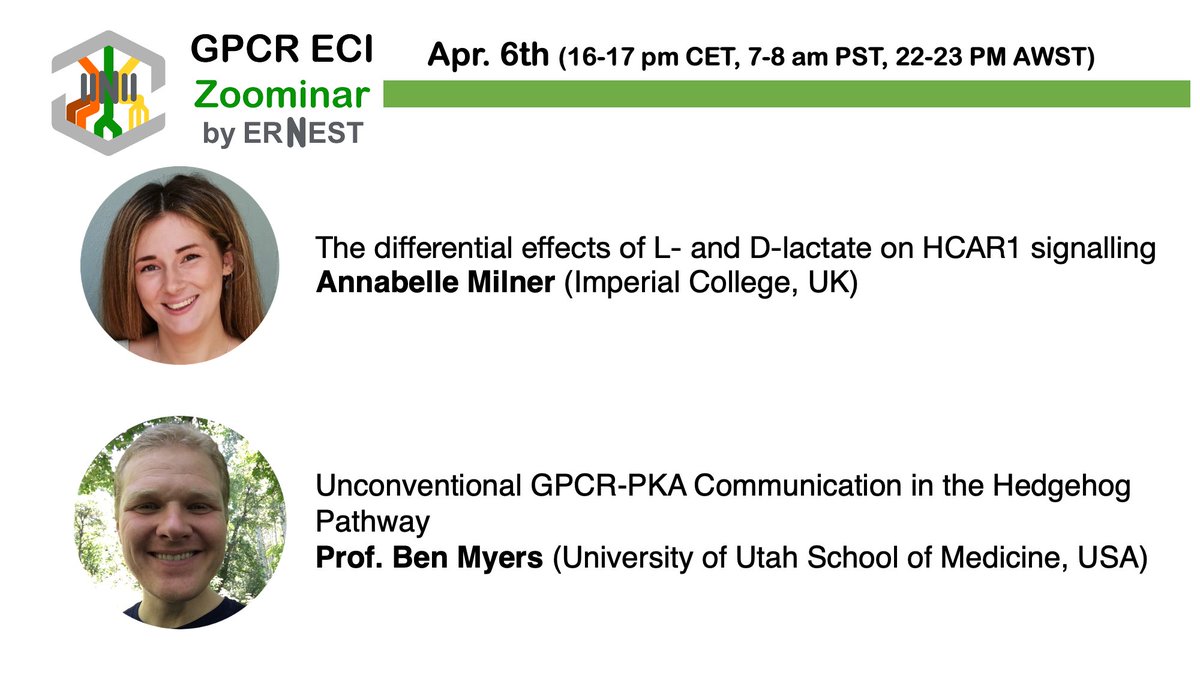 Stay tuned! Our next zoominar will take place on Apr. 6th (Thu.) 16-17 pm CET. <a href="/AnnabelleJ22/">Annabelle Milner</a> and <a href="/Myers_lab/">Ben Myers Lab</a> will talk about their exciting discoveries on HCAR1 signaling and Hedgehog pathway. Do not miss these two new stories!
us06web.zoom.us/j/83585029963?…