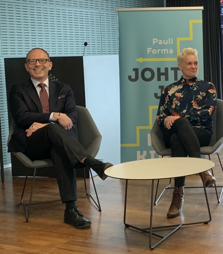 Päivän kirjailija on Pauli Forma! ”Työkykyjohtamisen innovaatiot tehdään yrityksissä ja työpaikoilla.” #johtajantyökykykirja <a href="/paufor/">Pauli Forma</a>