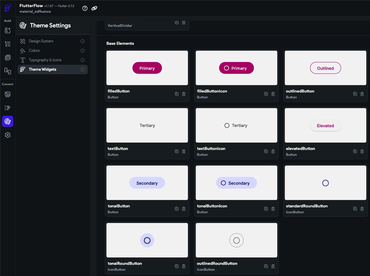 SandroFrancoC's tweet image. So today I committed to adopting the new theme features in @flutterflow. It took a lot less than I thought, and I can now see how this gives me 10X flexibility and saves me a ton of time. Went from having a painful-to-navigate folder structure to a simple and clean layout.