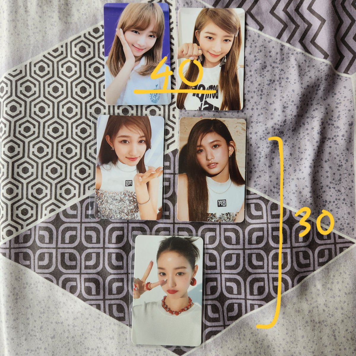 jinglejink's tweet photo. WTS ive pc
RM100 for gaeul set
Postage RM8 wm/ RM10 em
DM if interested ^^
#pasarive https://t.co/m0MyXJ5P8m