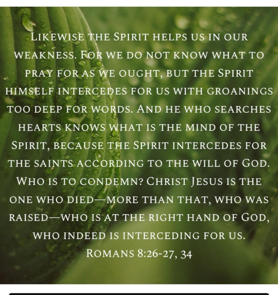 holywomenprayer's tweet image. Christians! Remember that you have the Two Persons of the Trinity praying for you. So be assured that someone is praying for you. What joy! #HolySpirit #JesusChrist #interceed #intercession #saints 🙏🏾✝️🙌🏾🙌🏾🙌🏾🙌🏾👇🏾