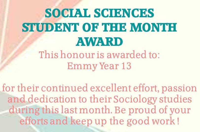 March Social Sciences Student of the Month Awards!
All 3 students have worked extremely hard and showed great enthusiasm and commitment to their subjects

Great work 👏
#tcolcsocialsciences #studentcommitment #studentawards