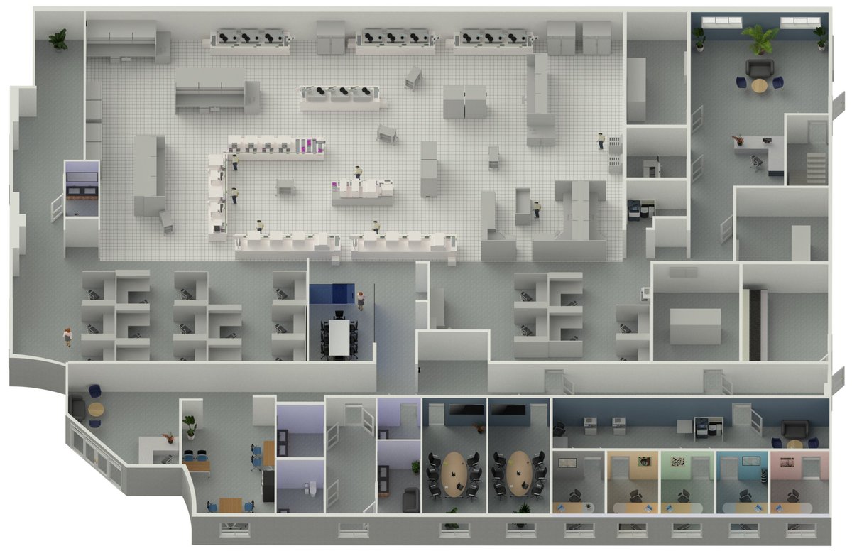 dms_graphics_'s tweet image. Made this for a customer. Needed it for #tridium project involving old #jci controls and new #distech controls. #HVAC #3dmodeling #floorplan #lab