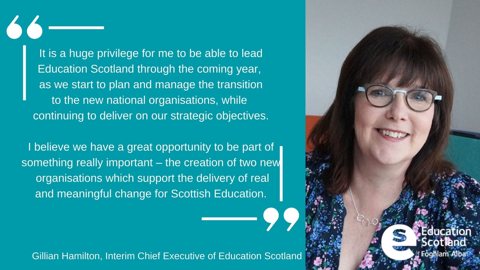 Education Scotland on X Gillian Hamilton has taken up the interim position of Chief Executive of Education Scotland today. We wish her the very best in her new role. https t BNFFmeRsyH https t X...