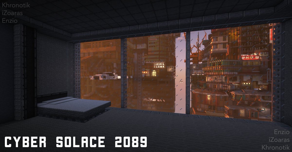 EnzioMC's tweet photo. "Cyber Solace 2089" by Enzio, iZoaras, Khronotik
#Minecraftbuilds #Minecraft #minecraft建築コミュ #Cyberpunk #Junkpunk
Built on the @lowresbones Creative Server https://t.co/qxPfA21mIO