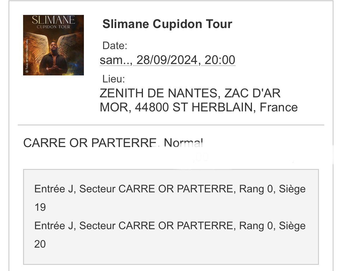 Au plus proche de toi 🤩
Hâte !!! <a href="/Slimaneoff/">Slimane</a> 
#CupidonTour #Slimane <a href="/ZenithNantes/">Zénith Nantes</a> 🔥🥰