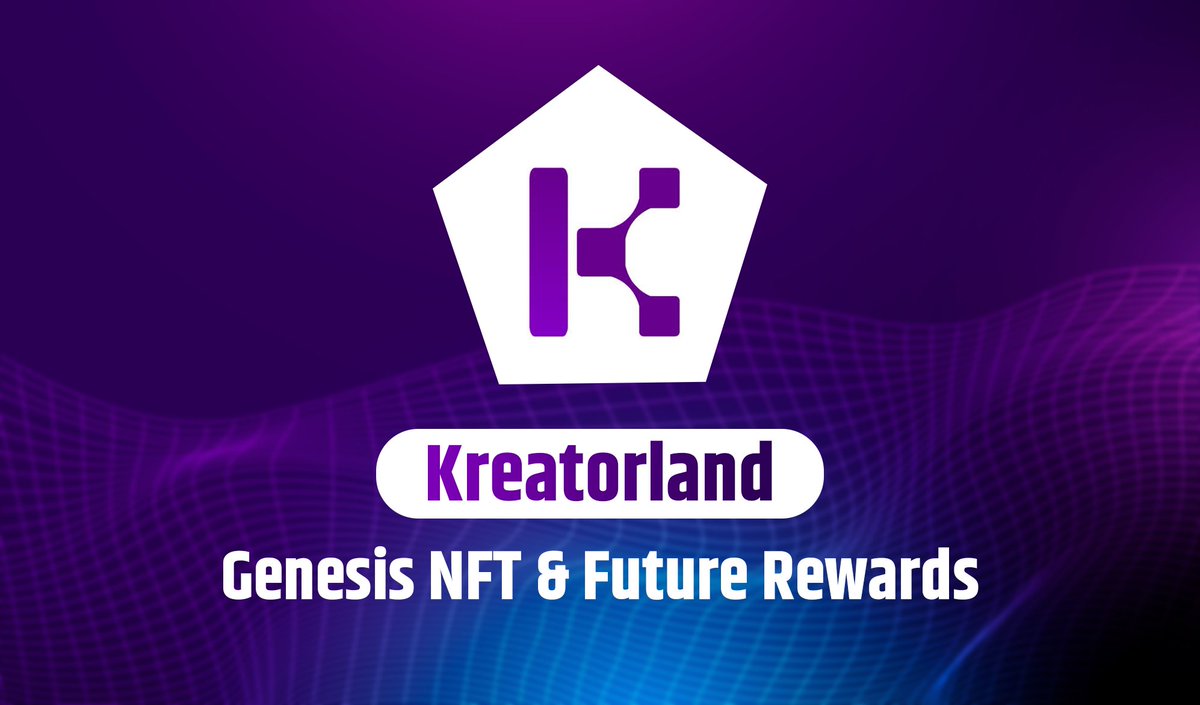 NftDay_'s tweet photo. Kreatorland confirmed reward and potential airdrop! 🪂🚀

@kreatorland is an NFT launchpad &amp; Marketplace live on zkSync Era mainnet!

- Early users will qualify for Genesis NFT
- Future Rewards
- Metaverse land plot airdrop from @skullverseNFT https://t.co/ovEha333uN