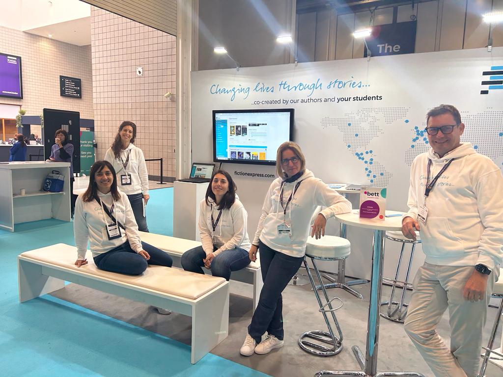 🚀 #Bett2023 day 3!

📍 Come by stand SM21 and find out more about #FictionExpress

🏆 Our award-winning team is waiting for you!

#BecomeAWriter ✍️ #ChangingLivresThroughStories