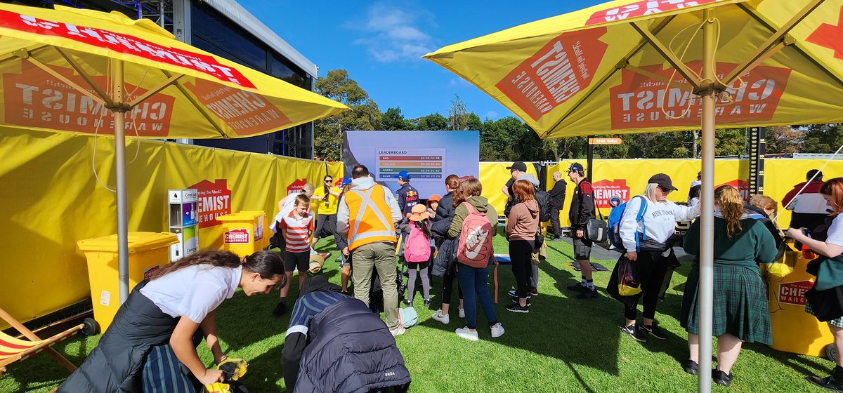 HypedMedia's tweet photo. @chemistwarehouseaus Fan Hub at @ausgp Plenty of fun had today 🏎️ #chemistwarehouse #grandprix #fanhub #tla #hypedmedia #albertpark #melbourne https://t.co/H1zBEL8fxA
