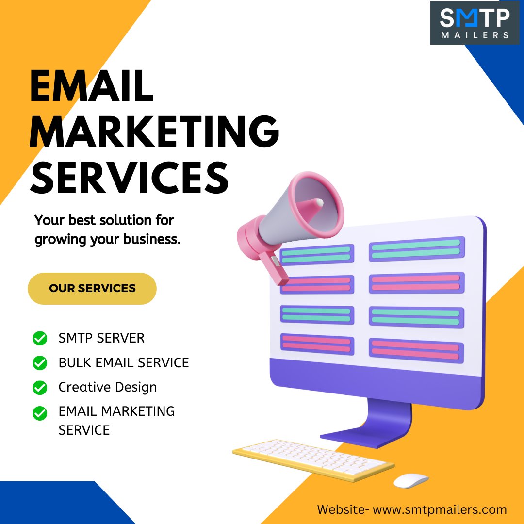 SMTPMailers provides an easy-to-use, affordable and best email solutions globally, designed to help different businesses.

For Free demo up to 2k email credits

#emailmarketingcampaign #maill #gmail #gmailcontacts #startup #tools #mailmarketing #innovative #promotions