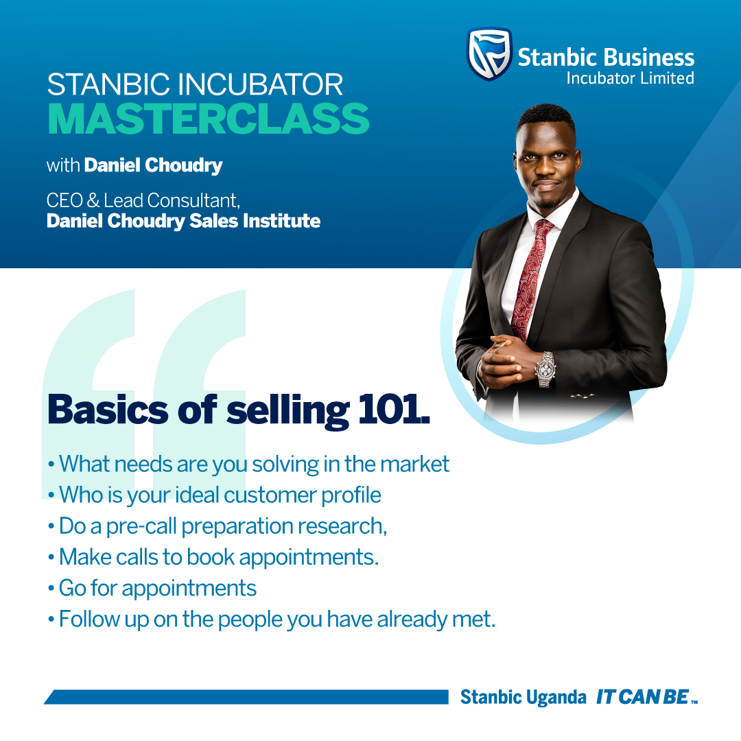 SBIncubatorUG's tweet photo. Understanding the basics of selling is what differentiates a great salesperson from an average one.
Join in;
Zoom: https://t.co/K7K2acY96c
Meeting ID: 843 6612 6129
Passcode: 690473
#SBILMasterclass https://t.co/TdFdeo32I5