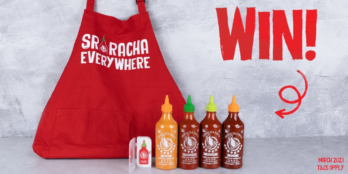 Sriracha_FG's tweet image. Need a Sriracha restock? Enter this giveaway then! Make sure to FOLLOW + RT for your chance to #WIN some Flying Goose goodies and a selection of some of your fave flavours! 🌶

#Giveaway #FreebieFriday
