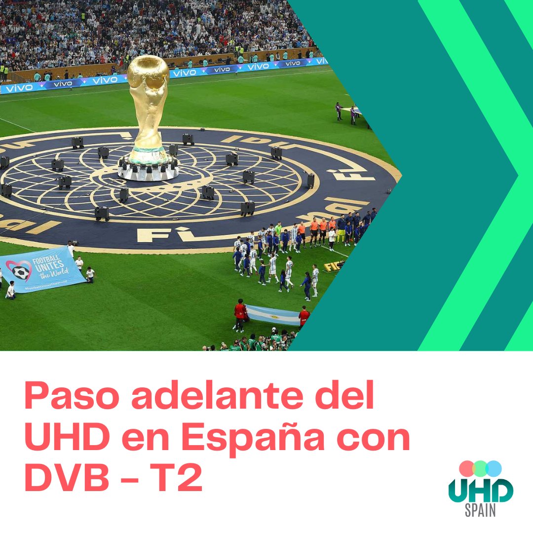 ⚽ <a href="/rtve/">RTVE</a> transmitió en directo partidos del Mundial de Qatar en UHD-HDR en la TDT y desde #UHDSpain se desarrollaron test para hacerlo posible.

👉 Lee el artículo completo de #DVBScene aquí:  cutt.ly/542qkPX

<a href="/cellnextelecom/">cellnex</a>  <a href="/Dolby/">Dolby</a>  <a href="/AxionTeleco/">Axión</a> <a href="/TelecomCLM/">Telecom clm</a>