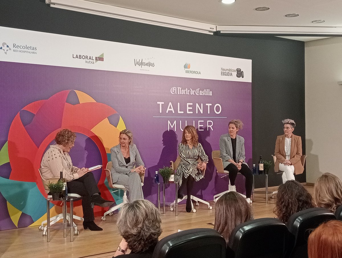 nortecastilla's tweet photo. "El futuro que necesitamos.
Liderazgo femenino "
Comienza la primera mesa redonda de la jornada con Pilar Llácer, Eva Morón, Laura López y Marta de la Riva.
#talentomujer https://t.co/vafhmoSirB