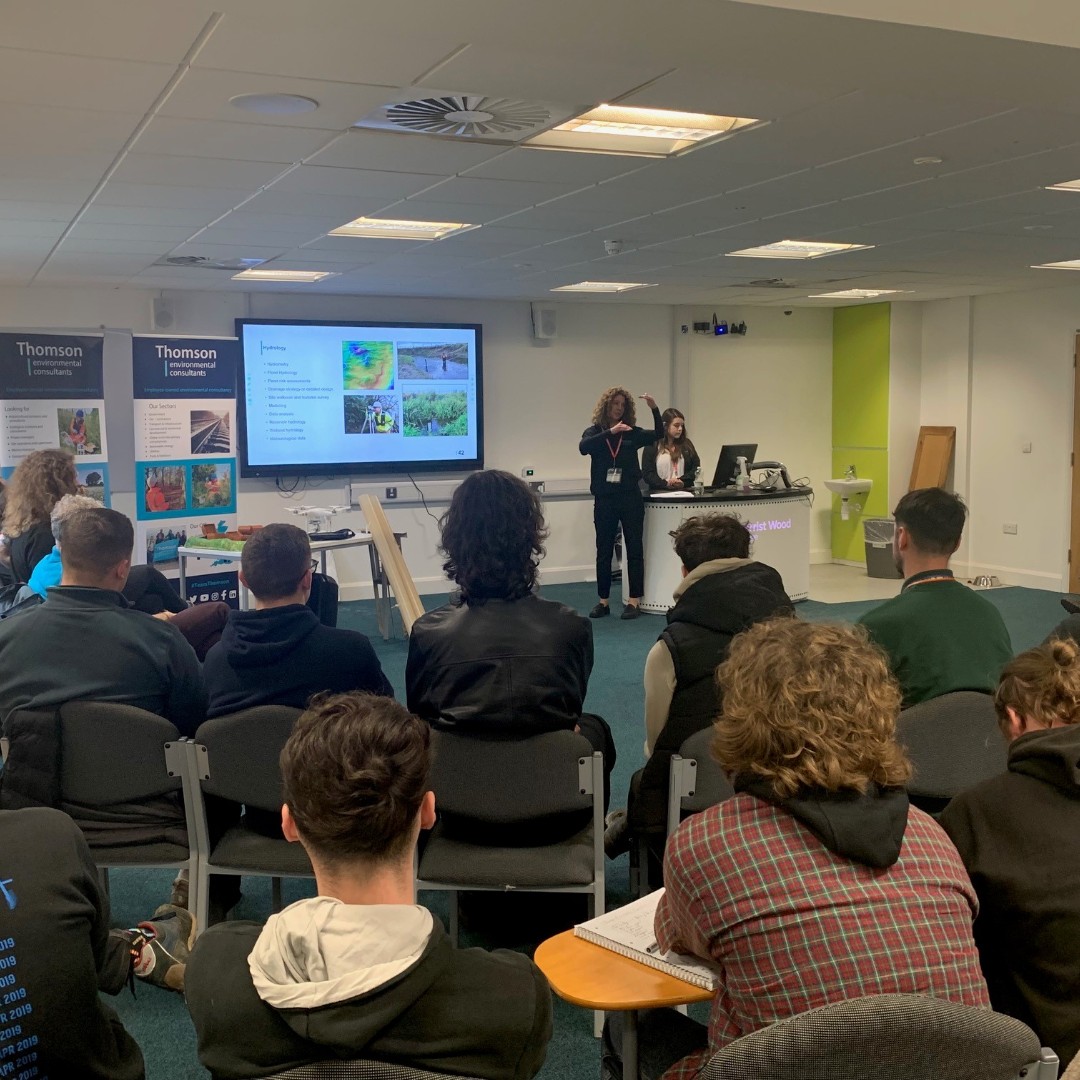 Last week Thomson attended Merrist Wood College to deliver several career talks to students about our specialist areas of work in Habitats, Arboriculture, Terrestrial, Freshwater & Marine Ecology, and GIS.

#careers #environmentjobs #students #graduatejobs