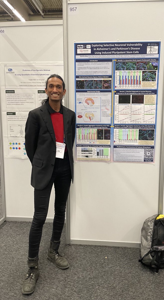 Representing @WadeMartinsLab and @KavliOxford at #ADPD2023 :D 

Come by poster booth 957 if you want to hear about how I’m using iPSC neurons to examine selective vulnerability in AD and PD. Will be around during lunch today :)
