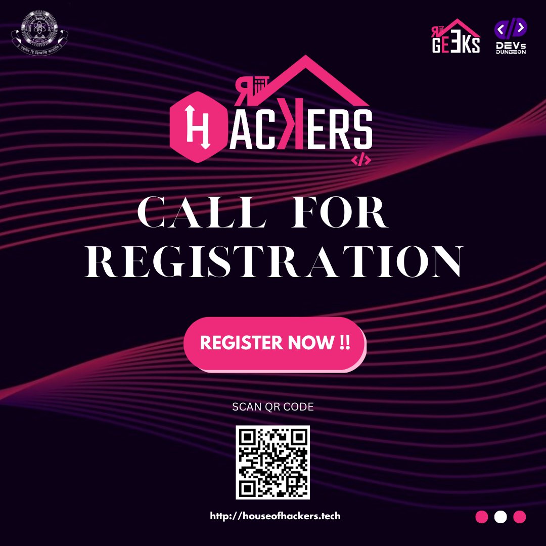 devs_dungeon's tweet photo. Attention Hackers 📣

Get ready for a ride full of amazing sessions, projects and fun with us 🎢 🍕

@devs_dungeon with @_houseofhackers @_houseofgeeks brings to you first ever 36-hour Non-Stop National-level In-Person HACKATHON 😍🥳

🔗 Register Now: https://t.co/x7JuIrnGOi https://t.co/unrCHQYNon