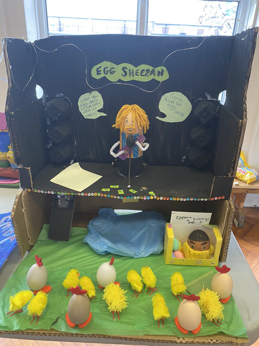 SeanHarris_NE's tweet photo. What an #eggcellent contribution! 

I know @edsheeran will be impressed with this offer from children @BramblesPrimary @teesvalleyed 

#Easter #School #Eggs #HappyEaster https://t.co/o7VFWTVjwE