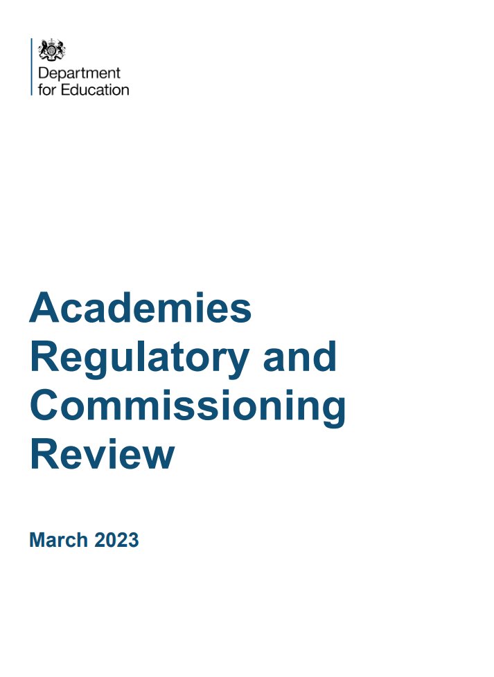 AcademyHelpdesk's tweet photo. Some interesting insights coming out of the Academies Regulatory and Commissioning Review. Link below:

https://t.co/SjGIF93w39 https://t.co/5zAPwm8ply