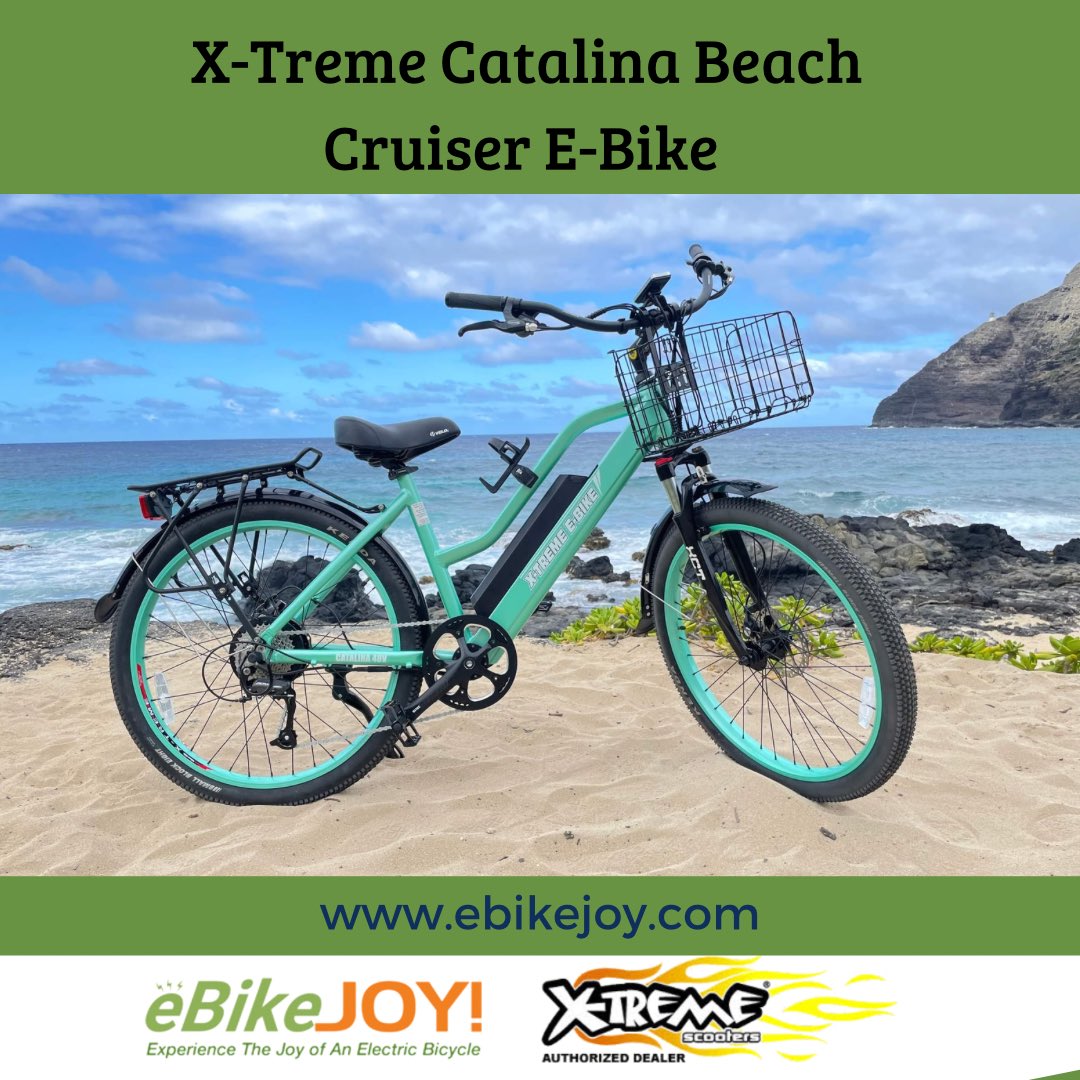 eBikeJOY's tweet photo. ▪️The Catalina electric beach cruiser is a Lithium battery powered e-bike pushing out 500 watts from the Bafang High Torque Zero Resistance Clutch Motor with Digital Torque Sensor on the rear hub.

🌐 https://t.co/T0q4DWgTUQ

#electricbike #etrike #beachcruiserbike #ebikejoy https://t.co/ukSQXGpi9V