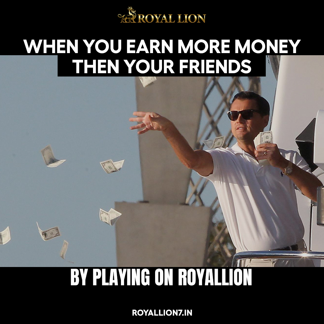 If you ever need some cash, don't worry, I've got you covered - just hop on Royallion with me! 

Money raining down, a wealthy display. 💰💸

#Royallion #GameOn #FriendsWhoPlayTogetherStayTogether #earnmoney #earnmoneyfromhome #earnmoneyonline #earnmoneyfast #earnmoney